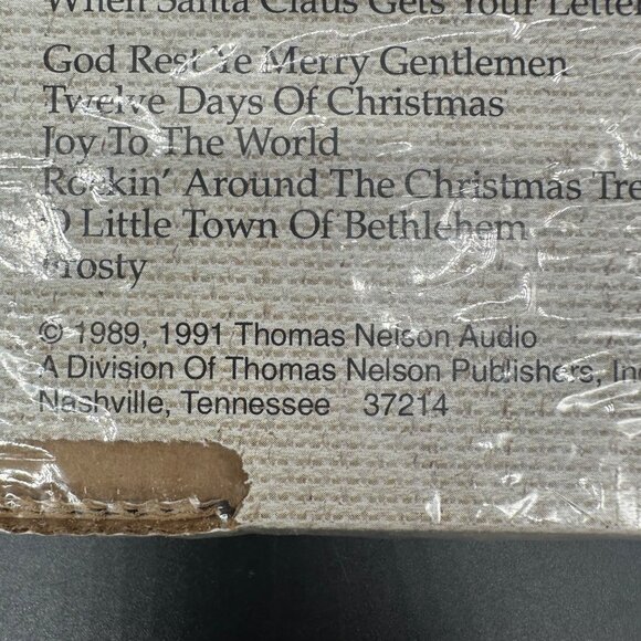 Vintage Christmas Cassette Tapes Nelsons Sampler 1991 Set of 8 Classic Songs - Picture 9 of 10